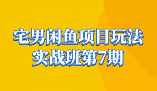 闲鱼转转项目玩法实战班第七期