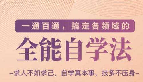 一通百通，搞定各领域的全能自学法（高效学习）